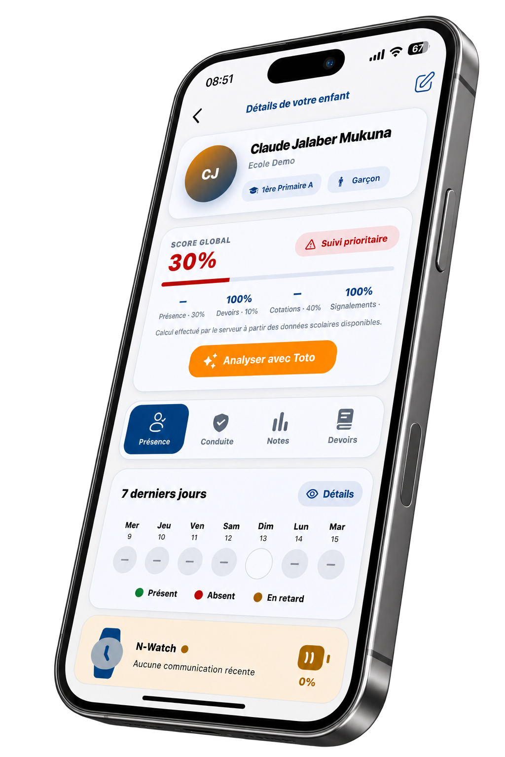 Application Nakelasi